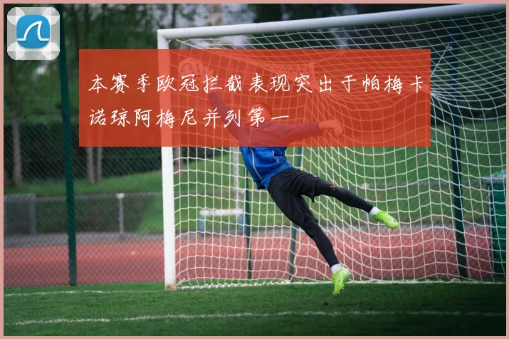 本赛季欧冠拦截表现突出于帕梅卡诺琼阿梅尼并列第一